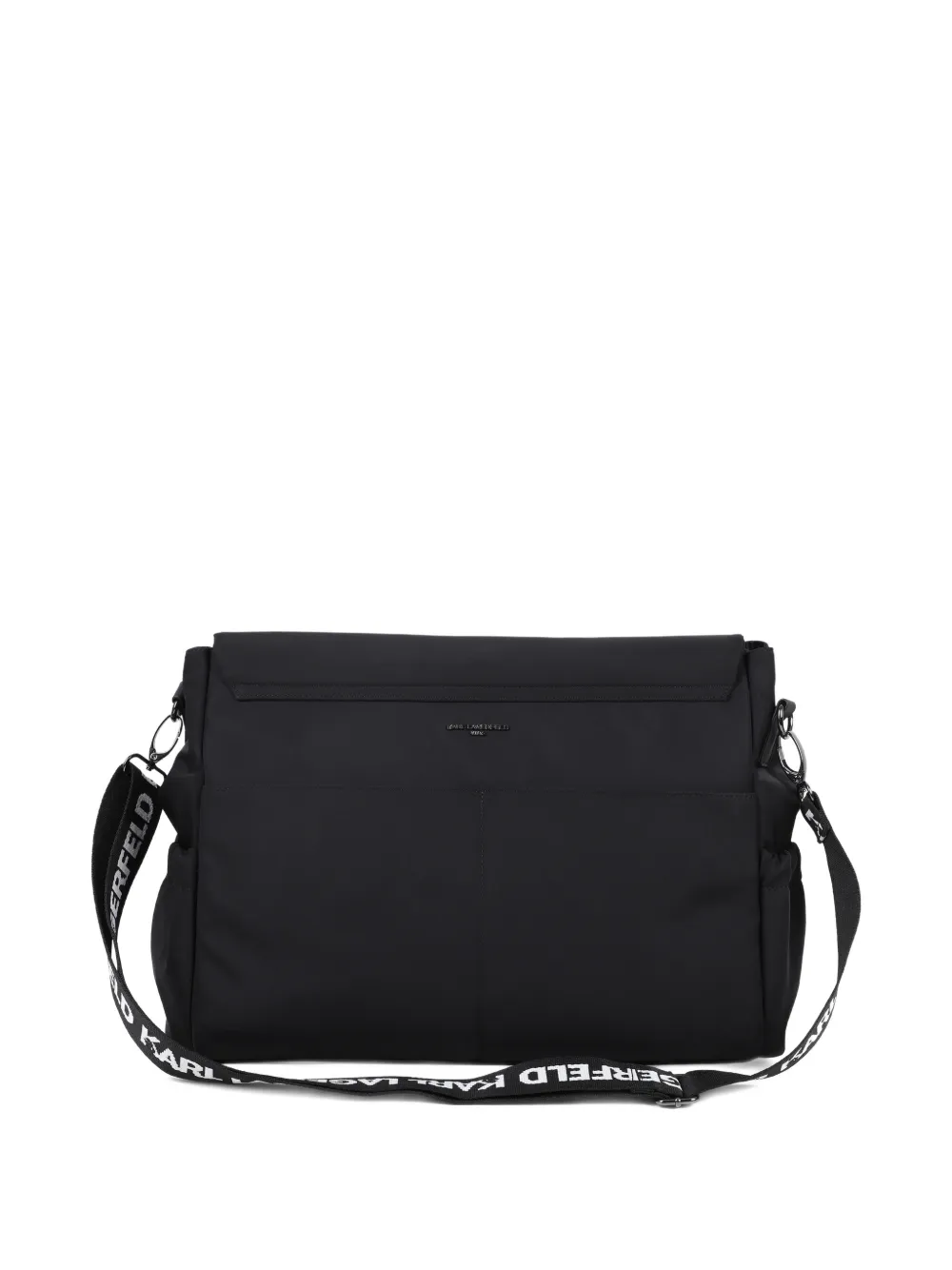 Karl Lagerfeld Kids Luiertas met logoband - Zwart