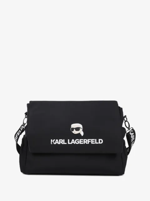 Karl Lagerfeld Kids logo-strap changing bag