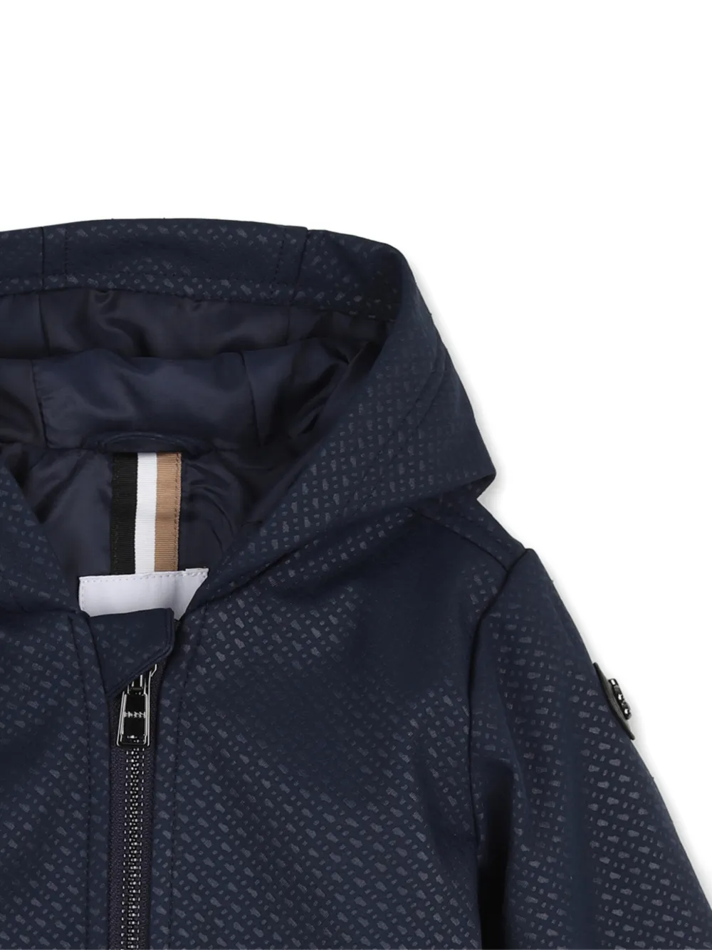 BOSS Kidswear Jas met capuchon Blauw