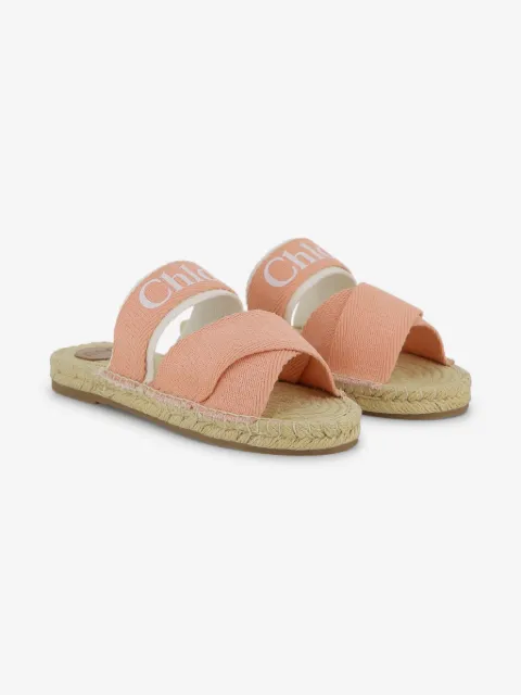 Chloé Kids Sandalen mit überkreuzten Riemen