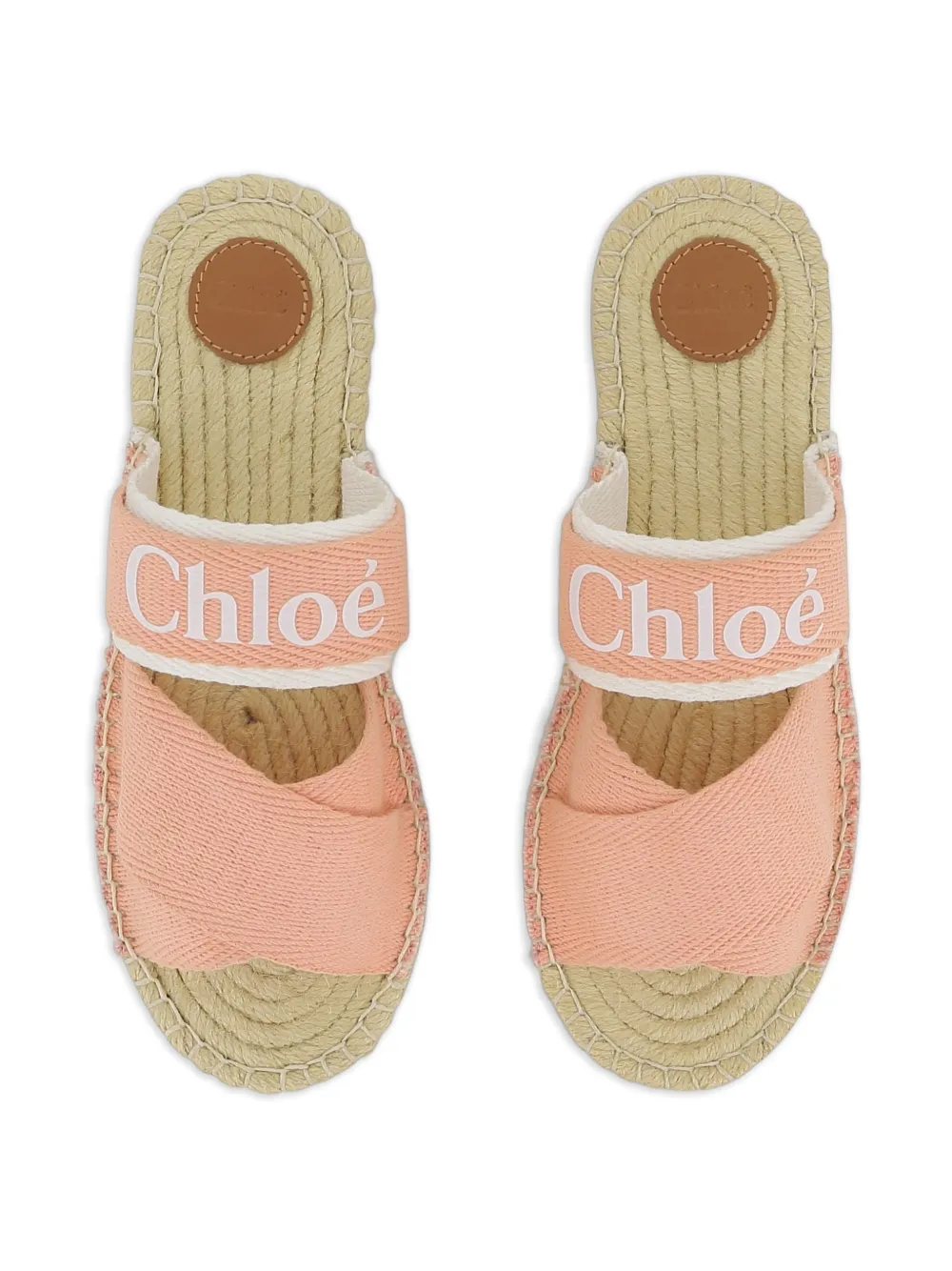 Chloé Kids Sandalen met gekruiste bandjes Roze