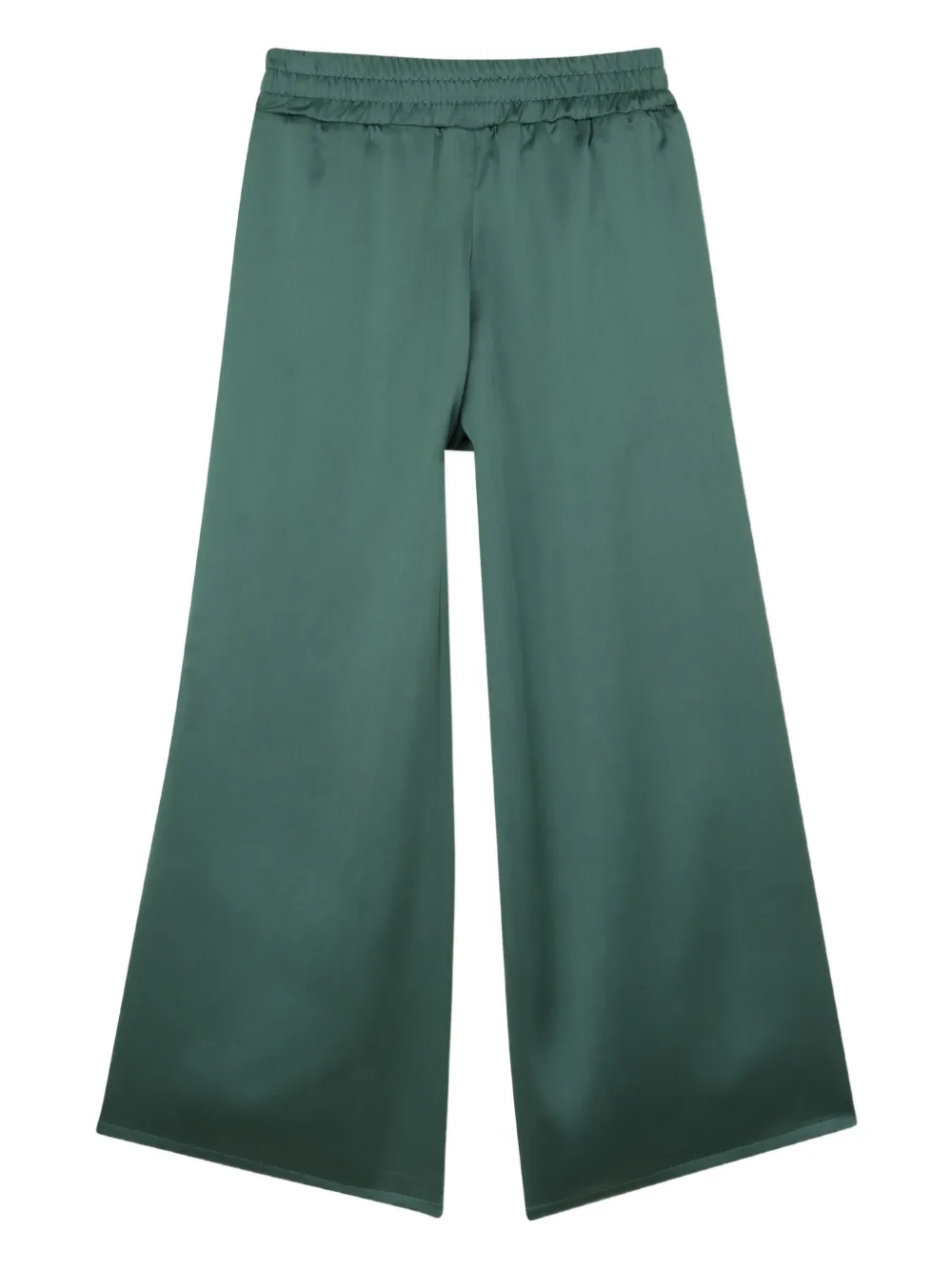  Boss Kidswear Logo-plaque Satin Trousers - Green 