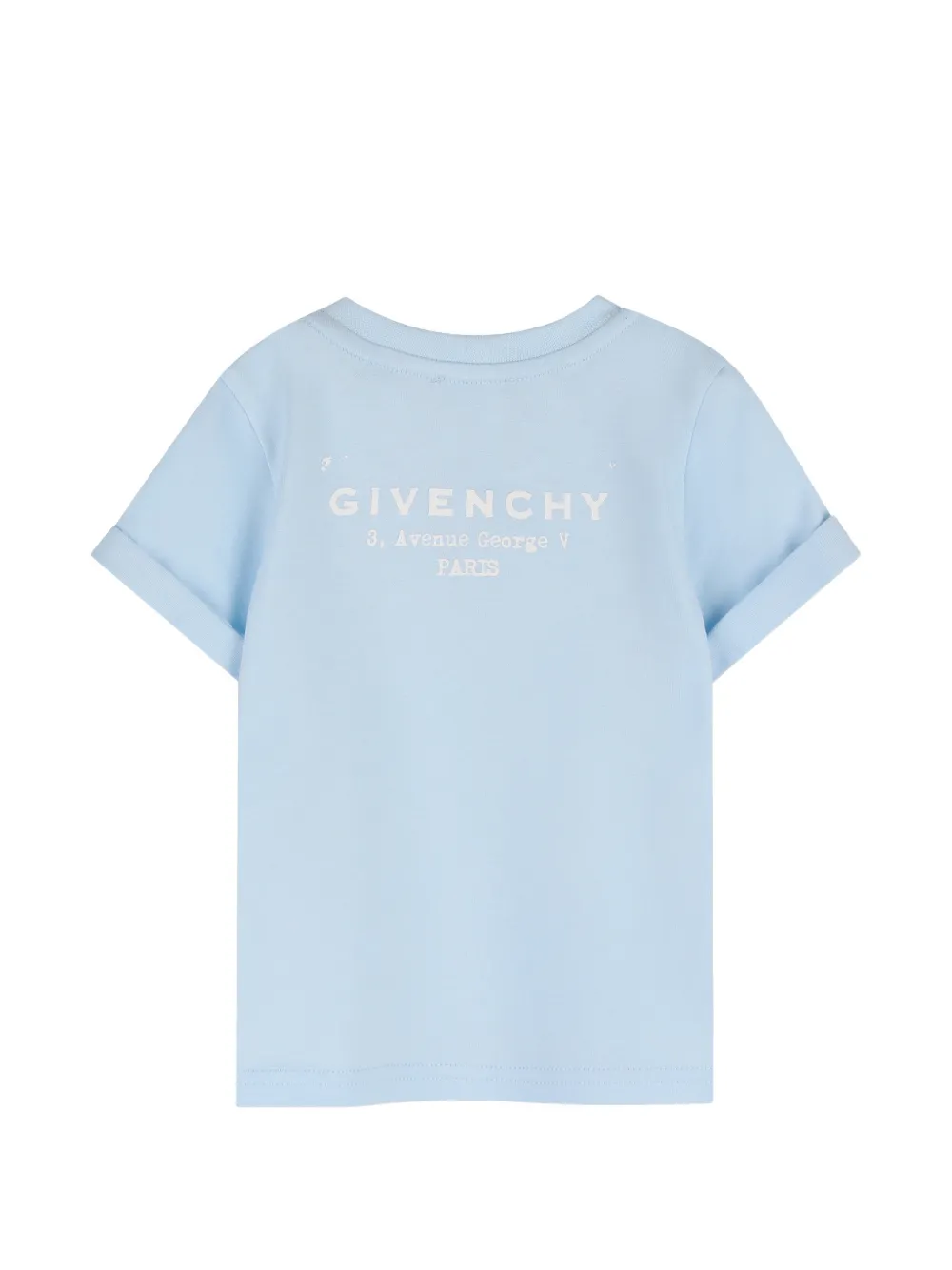 Givenchy Kids T-shirt met manchetten en knopen Blauw