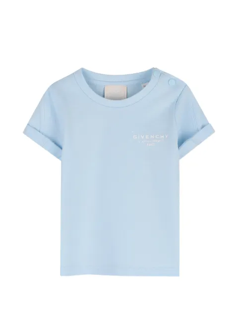 Givenchy Kids buttoned cuffed-sleeves T-shirt