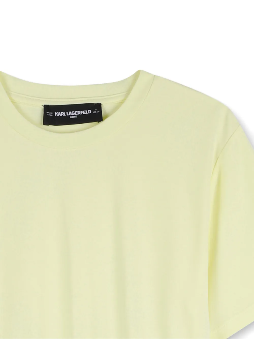 Karl Lagerfeld Kids Jurk met logoband Geel