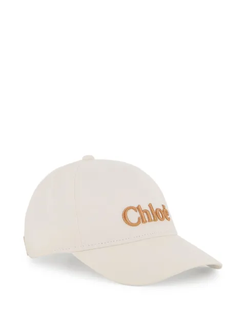 Chloé Kids gorra con logo bordado