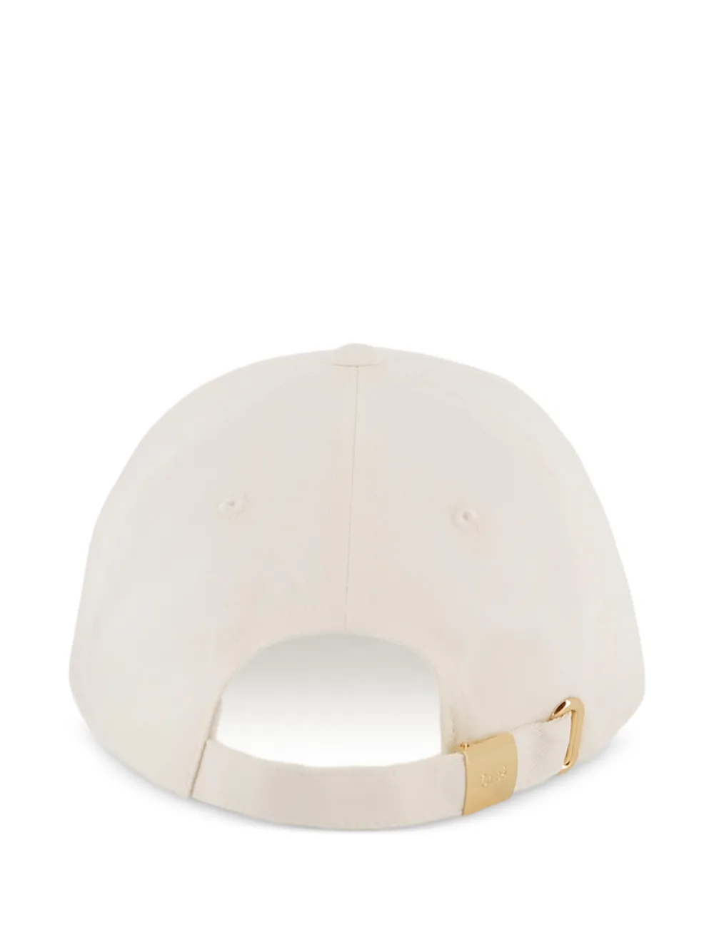  Chloé Kids Embroidered Logo Cap - Neutrals 