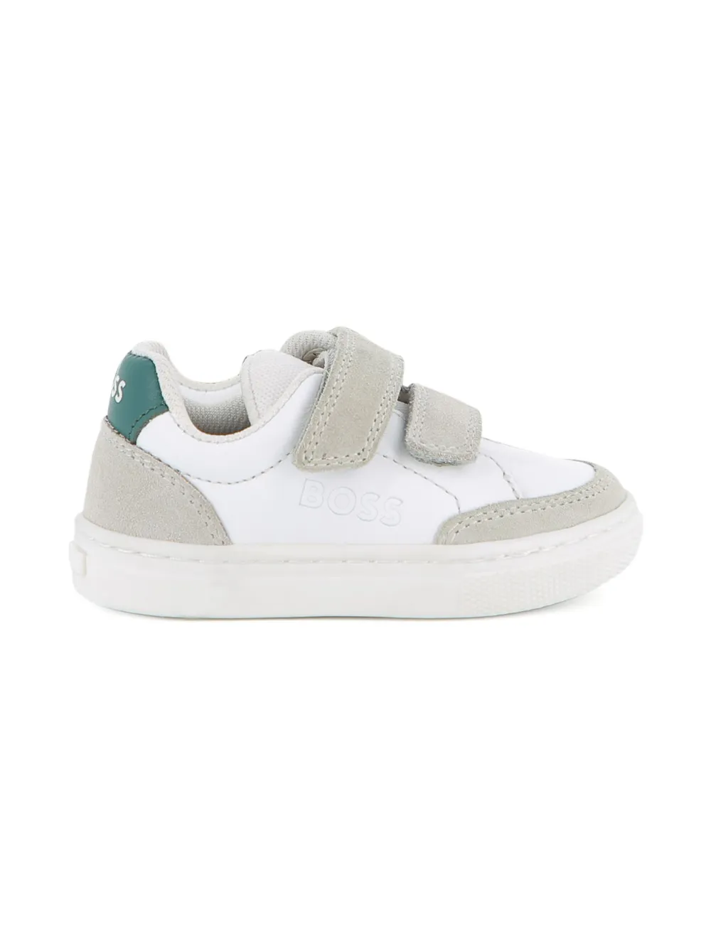 BOSS Kidswear Sneakers met klittenband - Wit