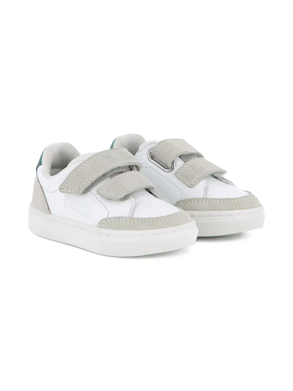BOSS Kidswear Sneakers met klittenband Wit