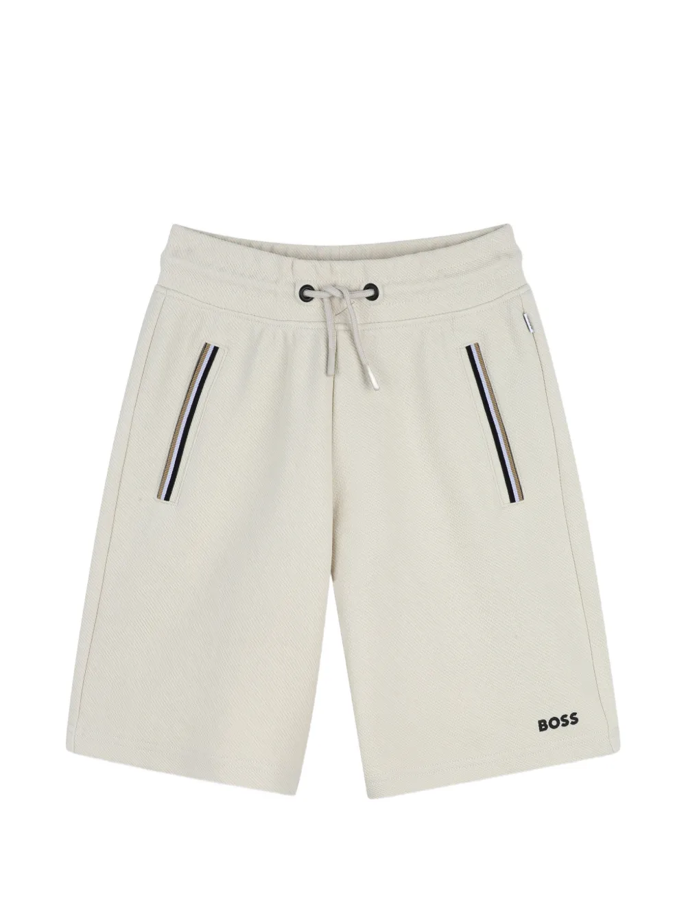 BOSS Kidswear Shorts a righe con coulisse - Toni neutri