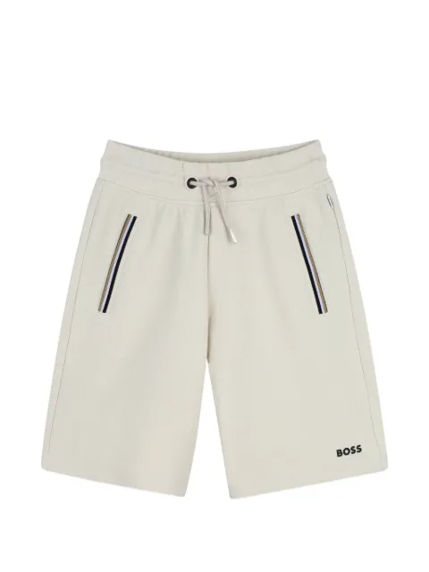 BOSS Kidswear drawstring stripe shorts