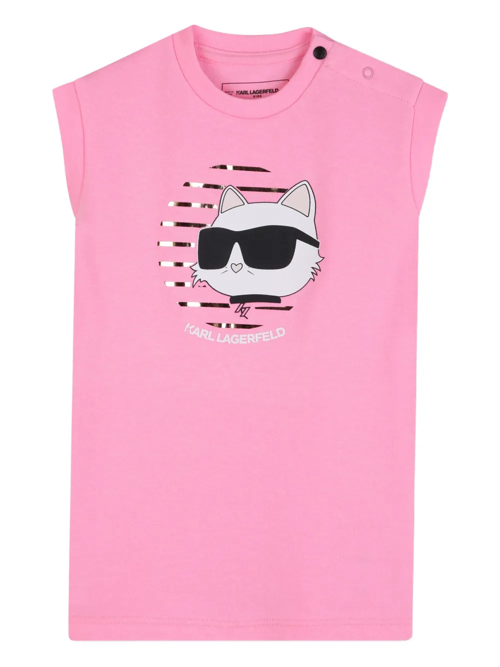 Karl Lagerfeld Kids Ikon Choupette dress - Pink