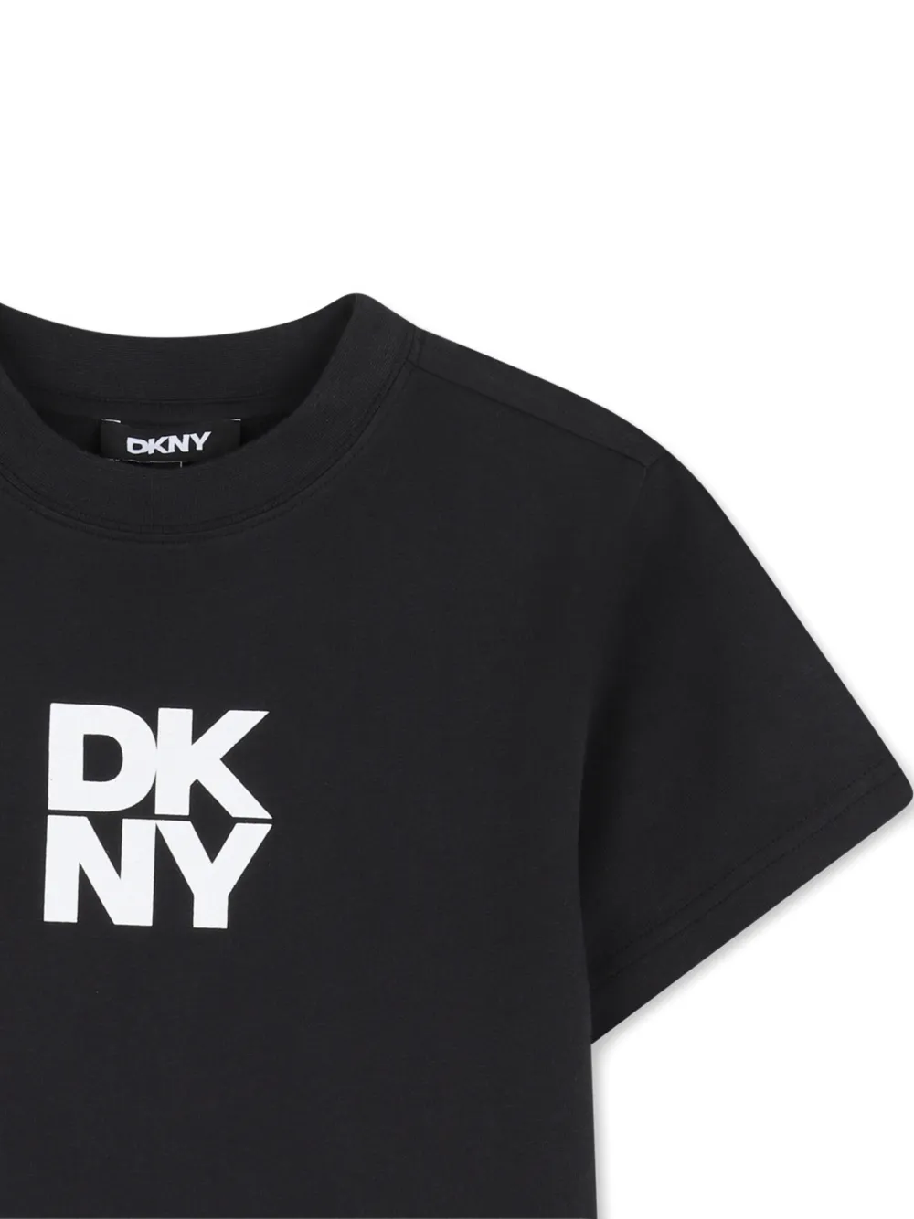 Dkny Kids T-shirt en shorts met logoprint Zwart