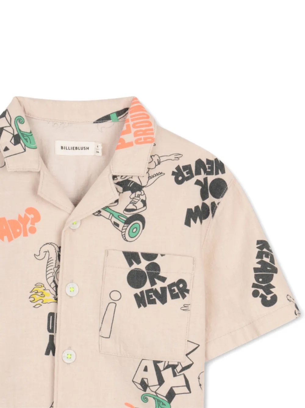  Billieblush Camisa Con Estampado Gráfico - Neutro 