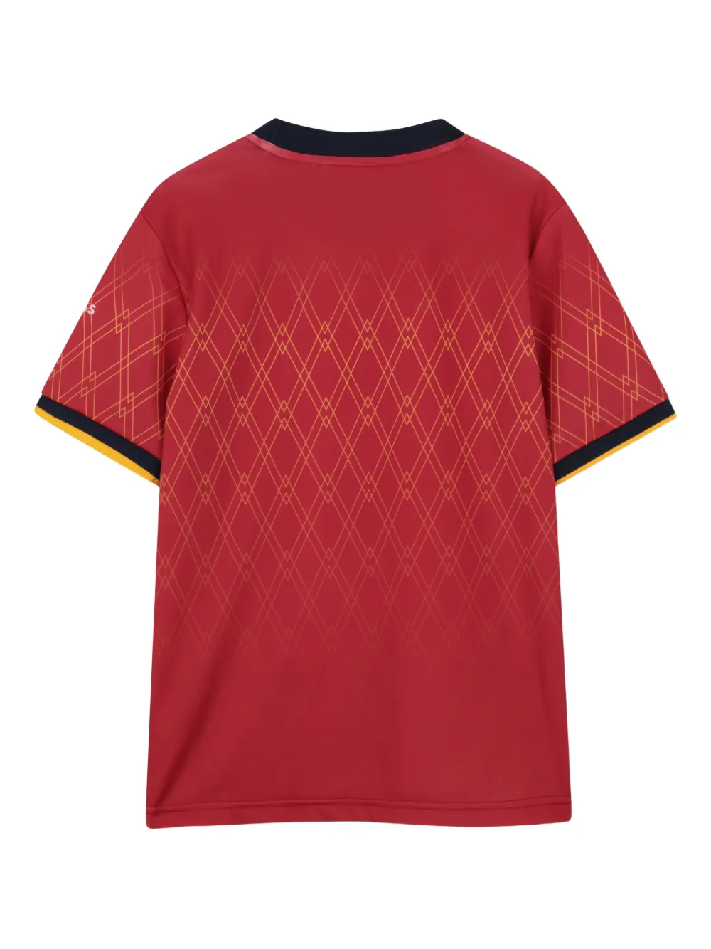 BOSS Kidswear T-shirt met diamantvormig patroon Rood