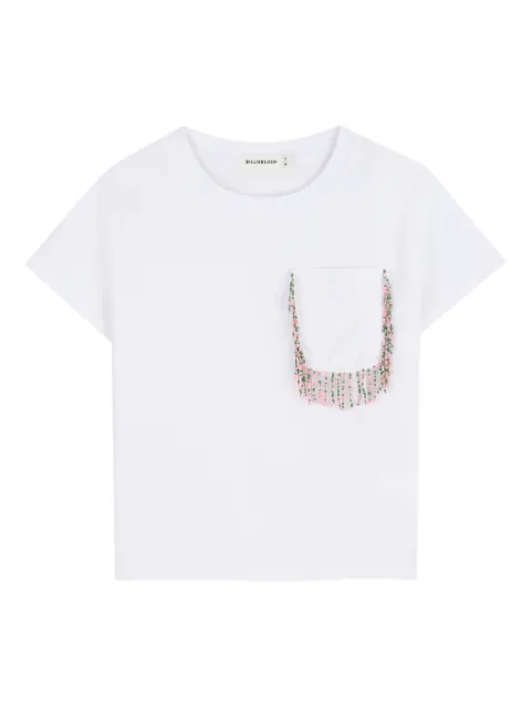 Billieblush beaded-pocket T-shirt