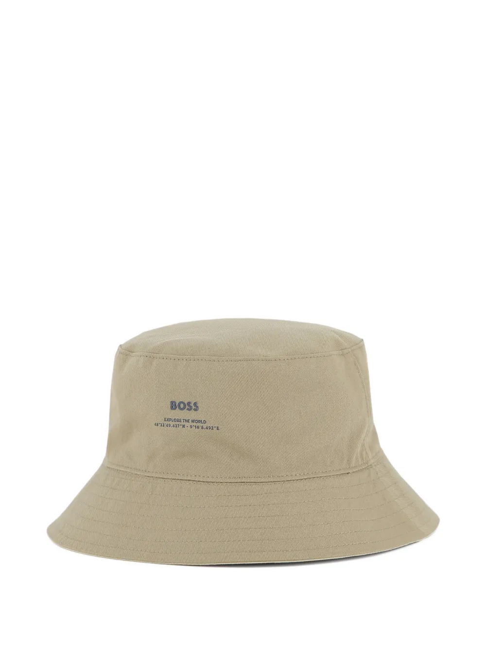  Boss Kidswear Text Logo Bucket Hat - Neutrals 