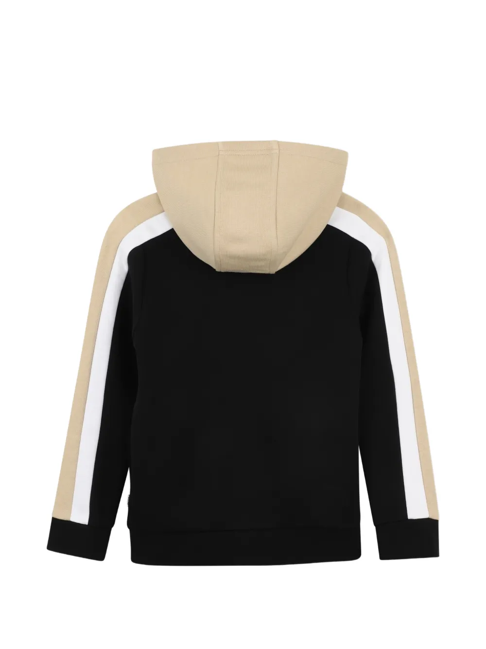 BOSS Kidswear Gestreepte top met capuchon Zwart