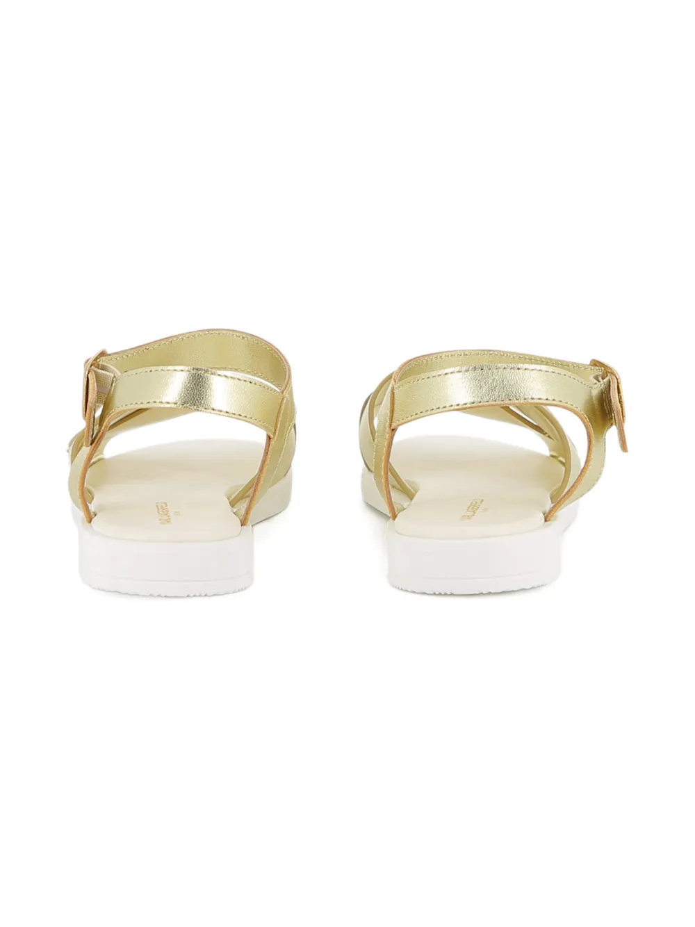 Karl Lagerfeld Kids Sandalen met logobandje Goud