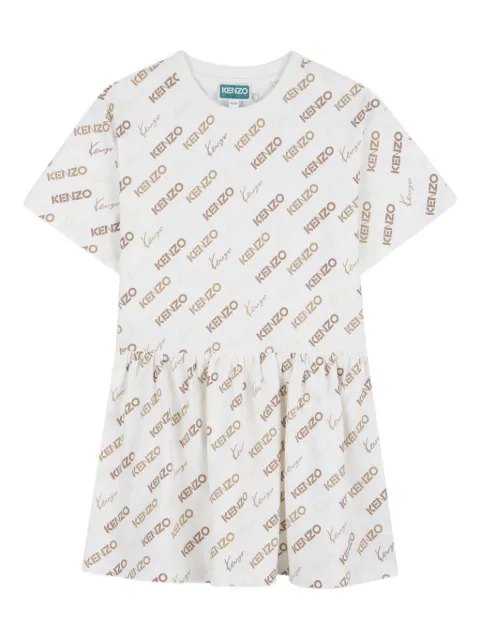 Kenzo Kids logo-print T-shirt dress