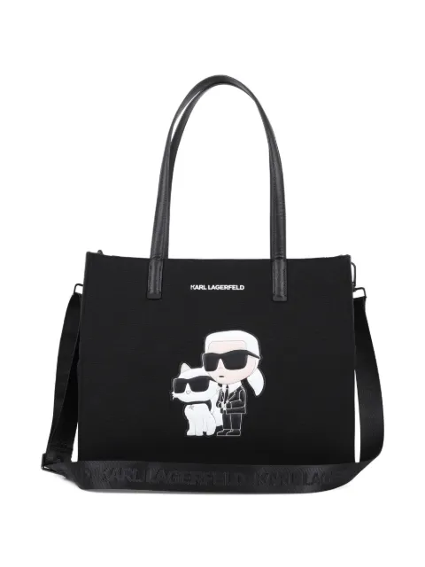 Karl Lagerfeld Kids pañalera con aplique del logo