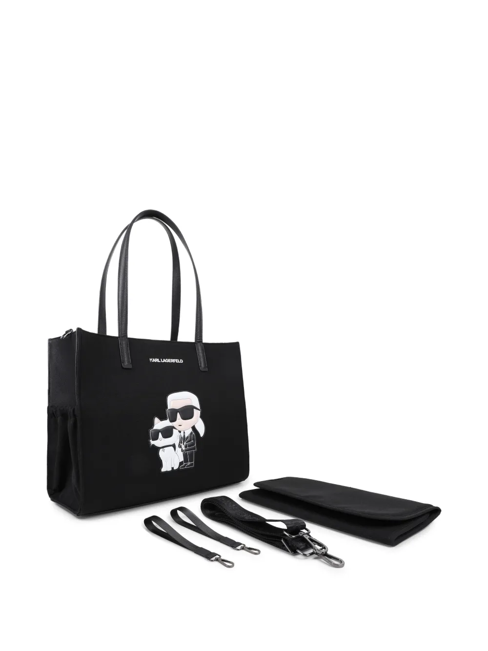 Karl Lagerfeld Kids Canvas luiertas Zwart