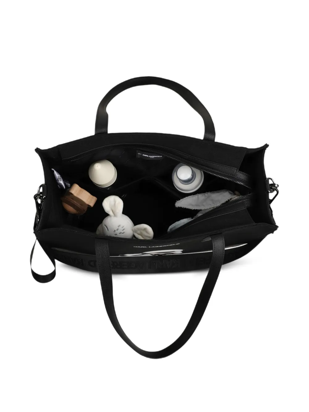Karl Lagerfeld Kids Canvas luiertas Zwart