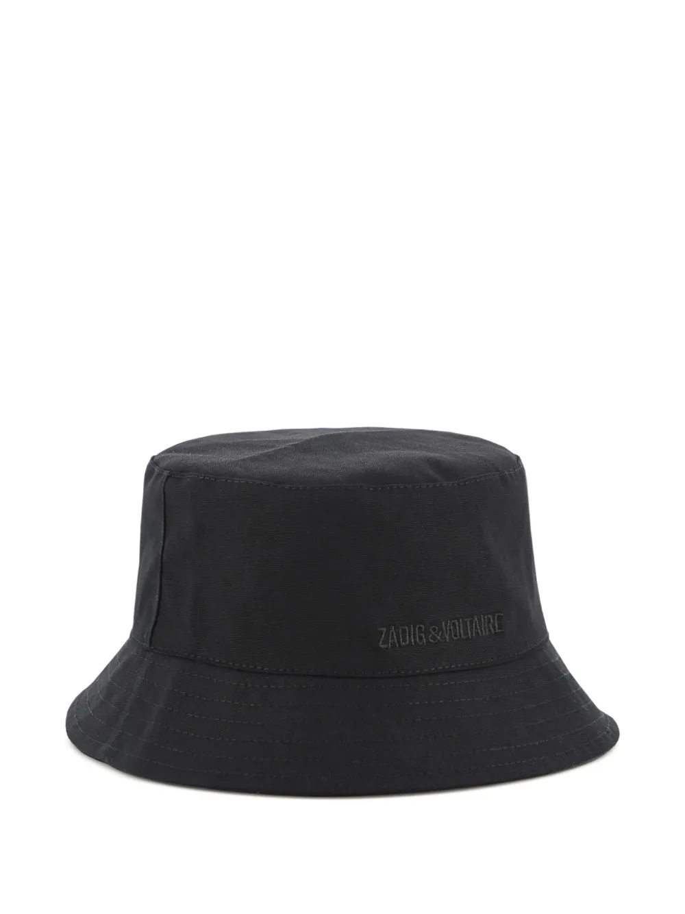 Zadig & Voltaire Kids Vissershoed met logoprint - Zwart