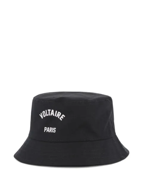 Zadig & Voltaire Kids logo-print bucket hat