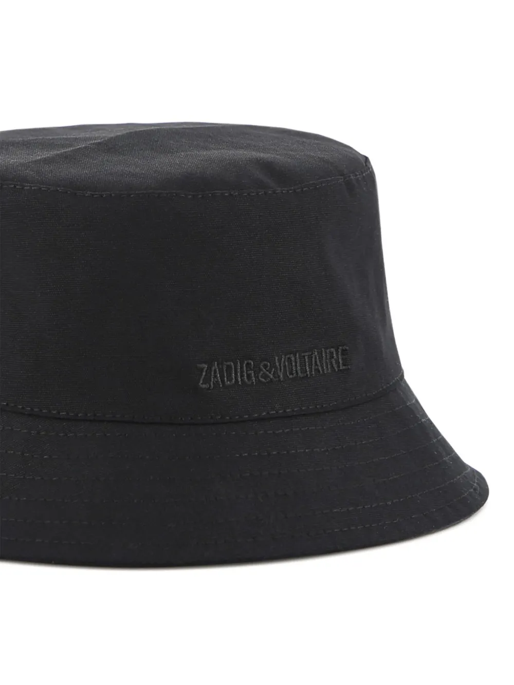 Zadig & Voltaire Kids Vissershoed met logoprint Zwart