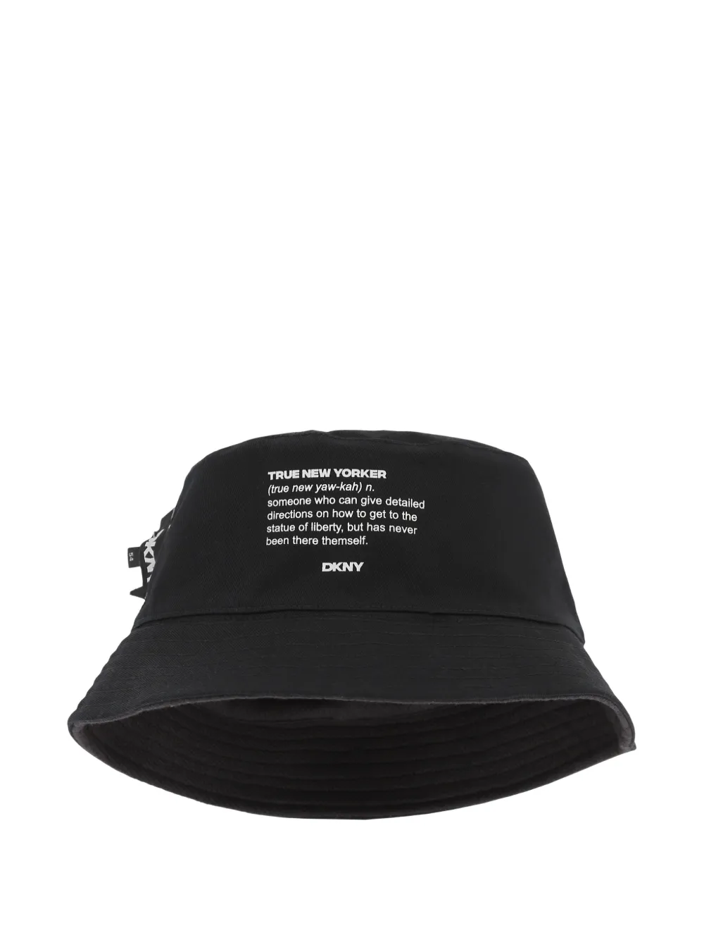  Dkny Kids Text-print Bucket Hat - Black 