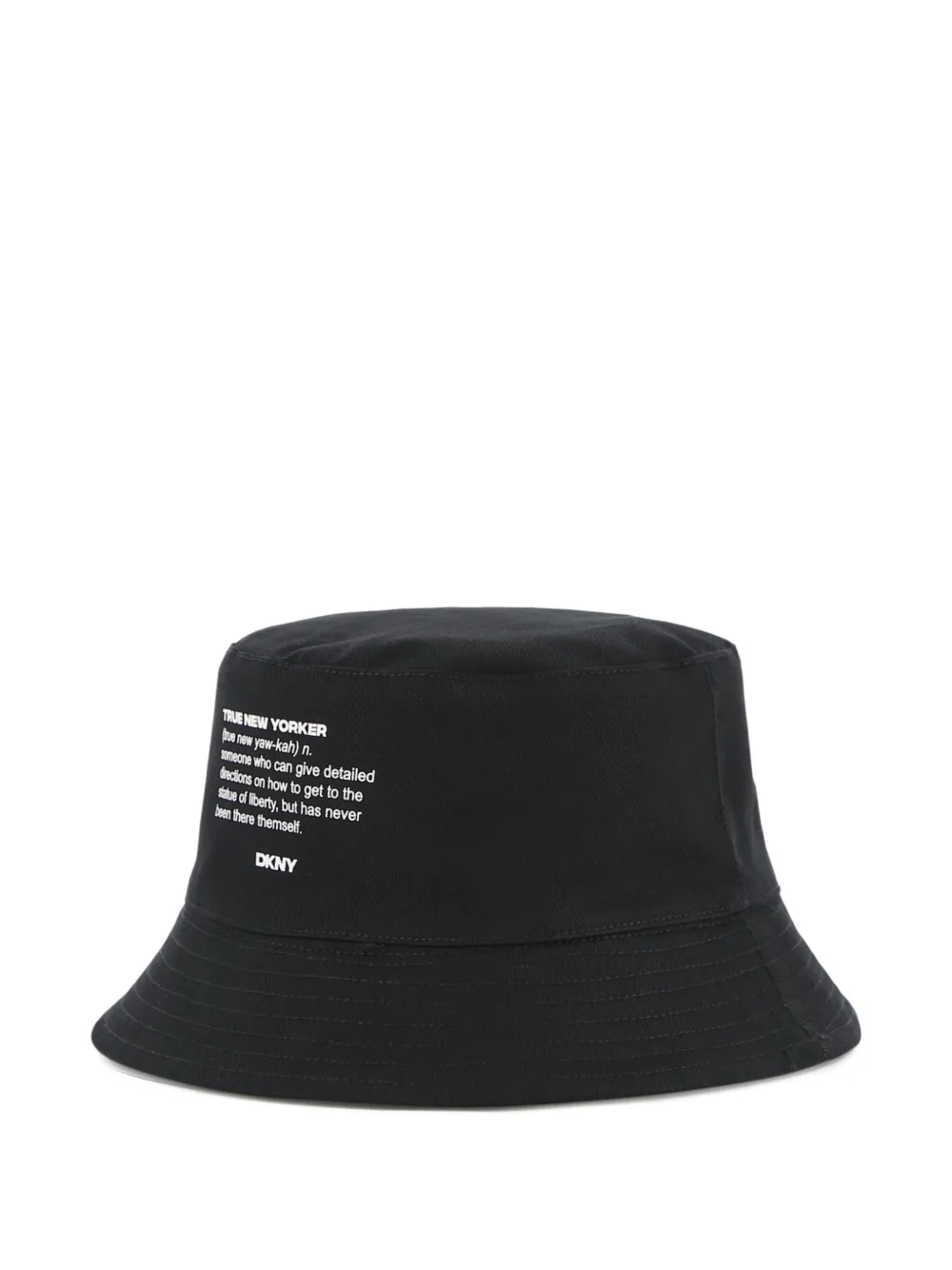 Dkny Kids Cappello bucket con stampa - Nero
