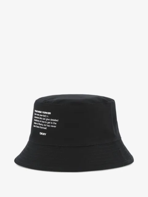 Dkny Kids bøllehat med teksttryk