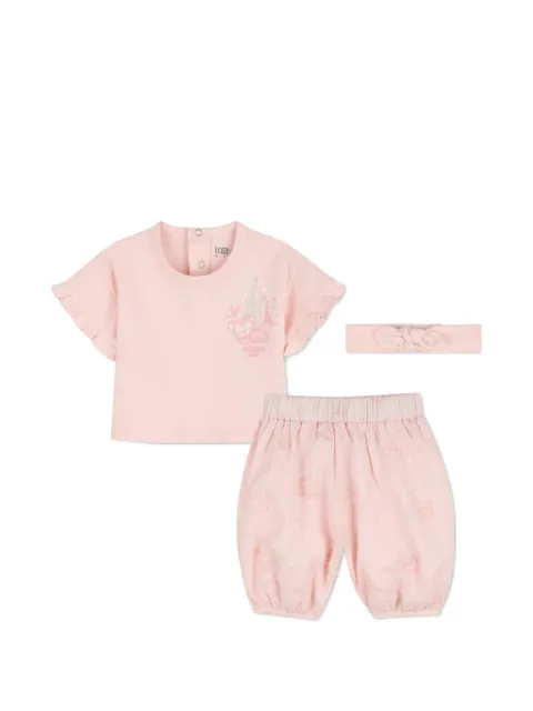 Kenzo Kids set de pantalones con volantes en las mangas (set de 3)