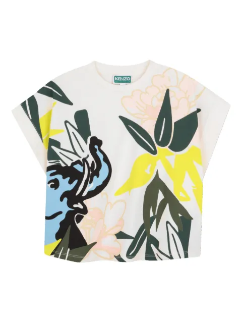 Kenzo Kids top con estampado floral