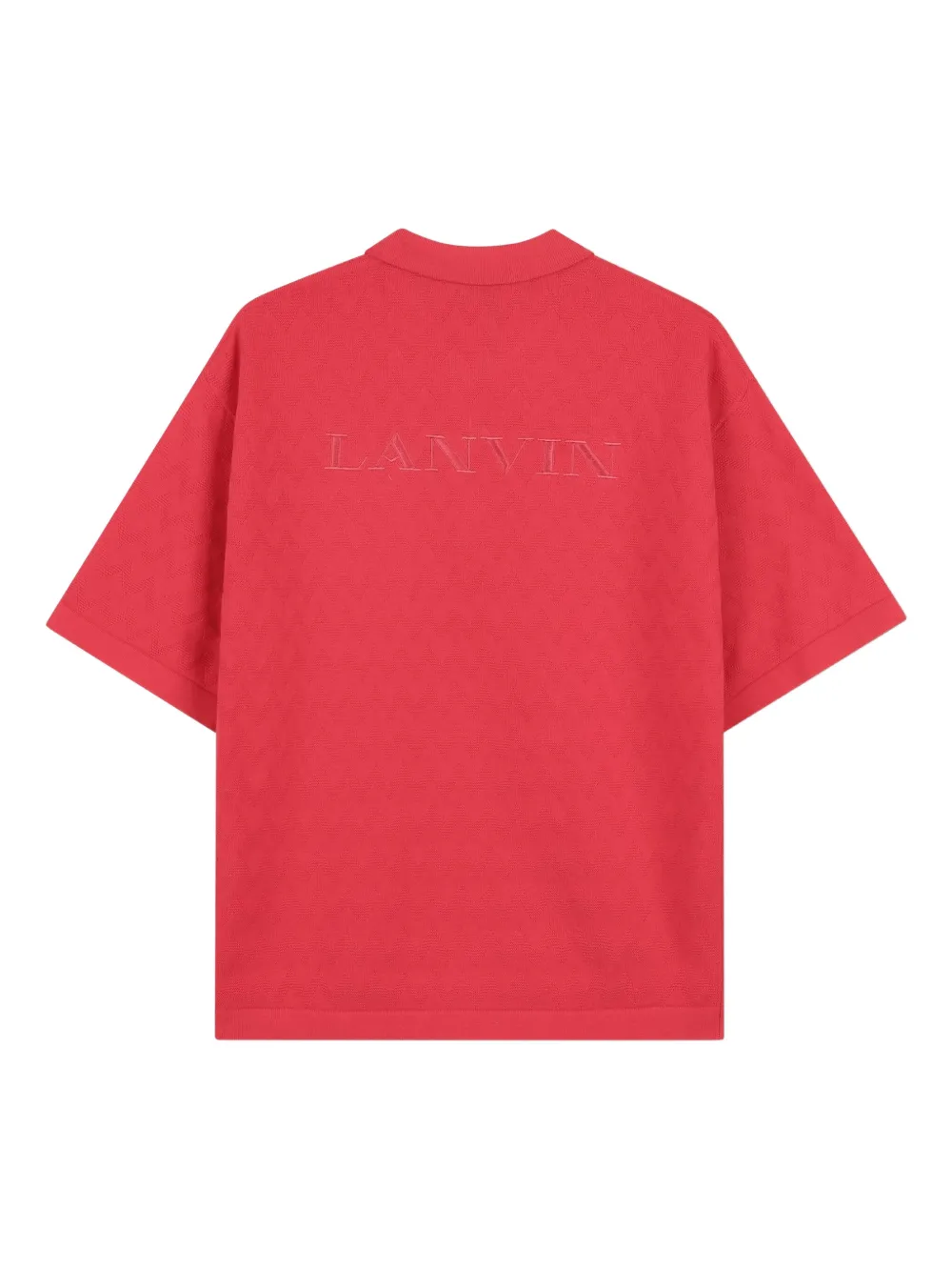  Lanvin Enfant Textured Pocket Polo Shirt 