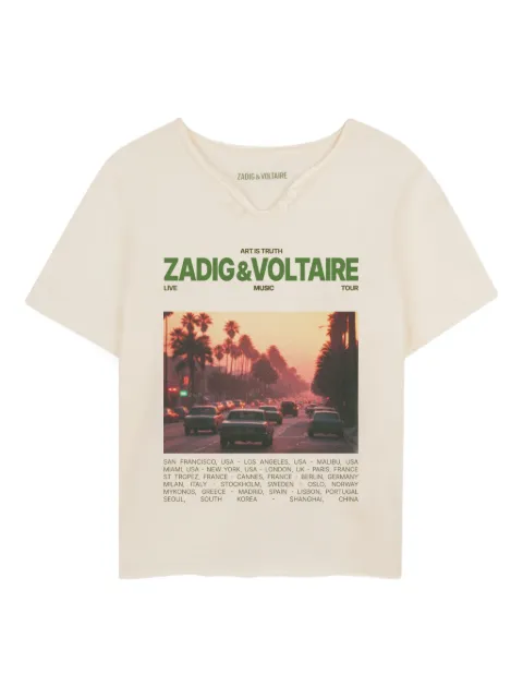 Zadig & Voltaire Kids playera con detalle de botones