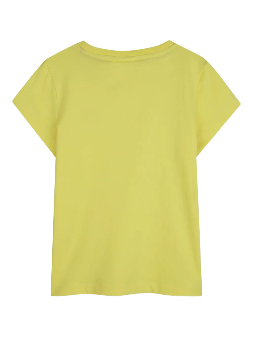 HUGO KIDS T-shirt met ronde hals en hartdetail Geel