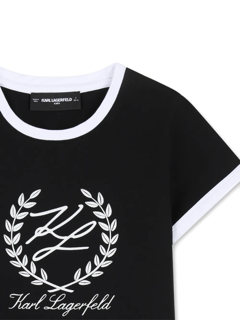 Karl Lagerfeld Kids T-shirt met logo Zwart