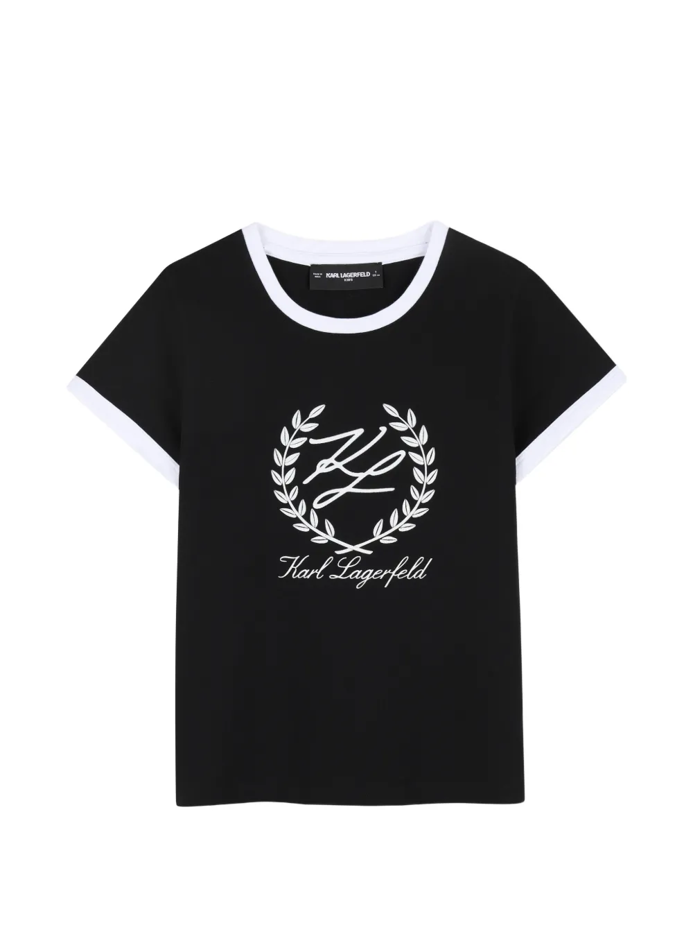 Karl Lagerfeld Kids logo-detail T-shirt - Nero