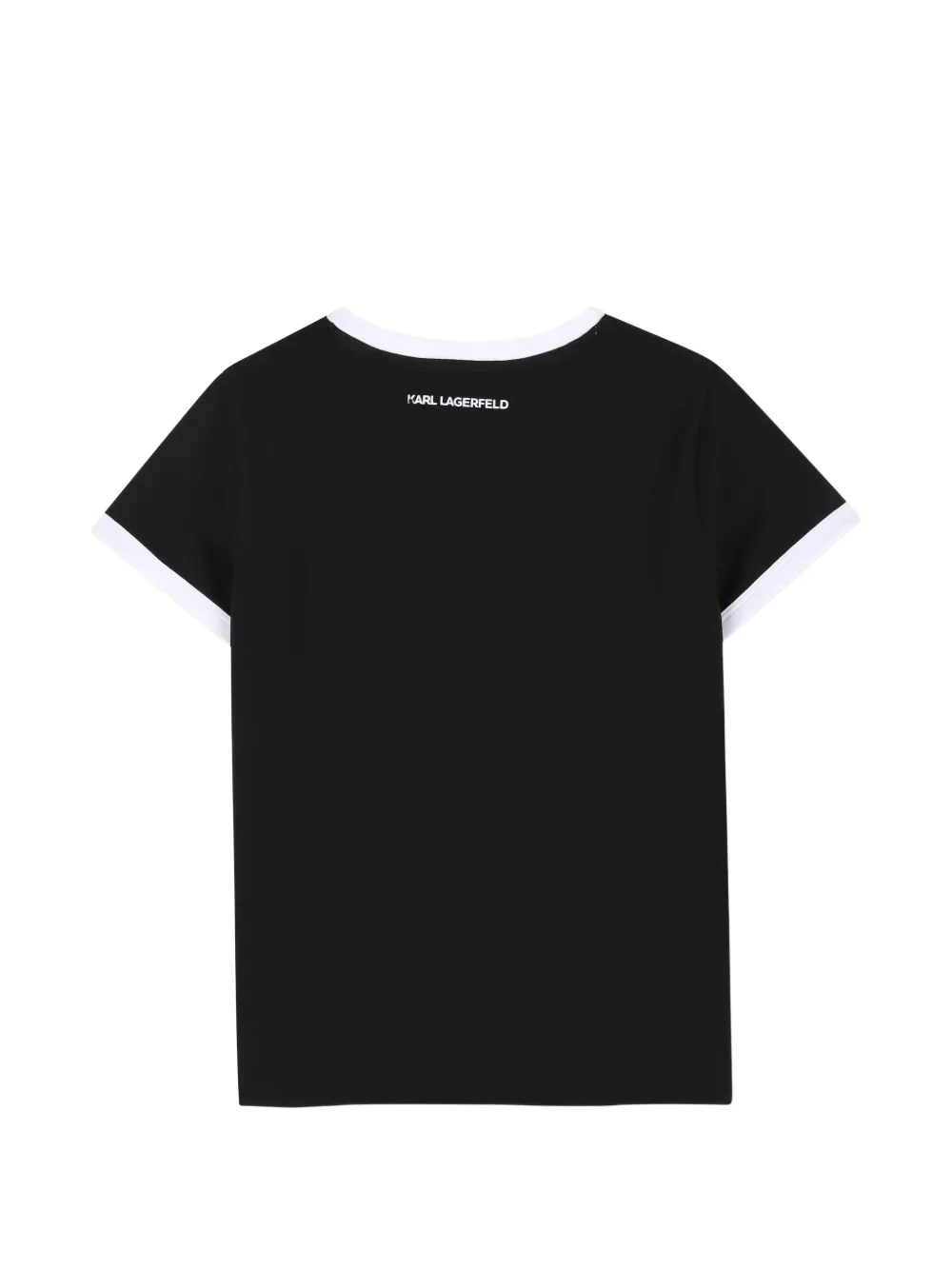 Karl Lagerfeld Kids T-shirt met logo Zwart