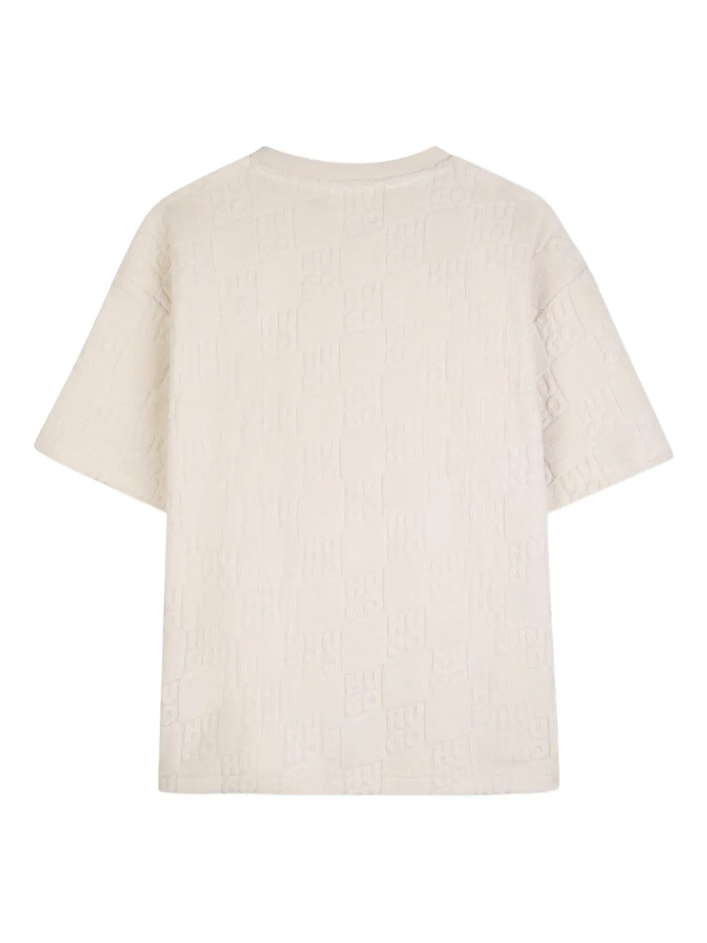  Hugo Kids Short-sleeve Pattern T-shirt - Neutrals 