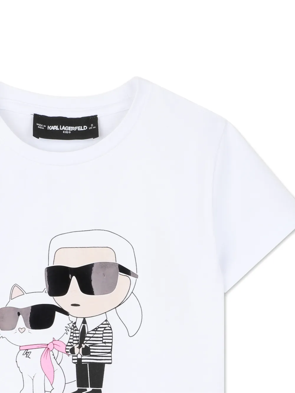 Karl Lagerfeld Kids T-shirt met logo Wit