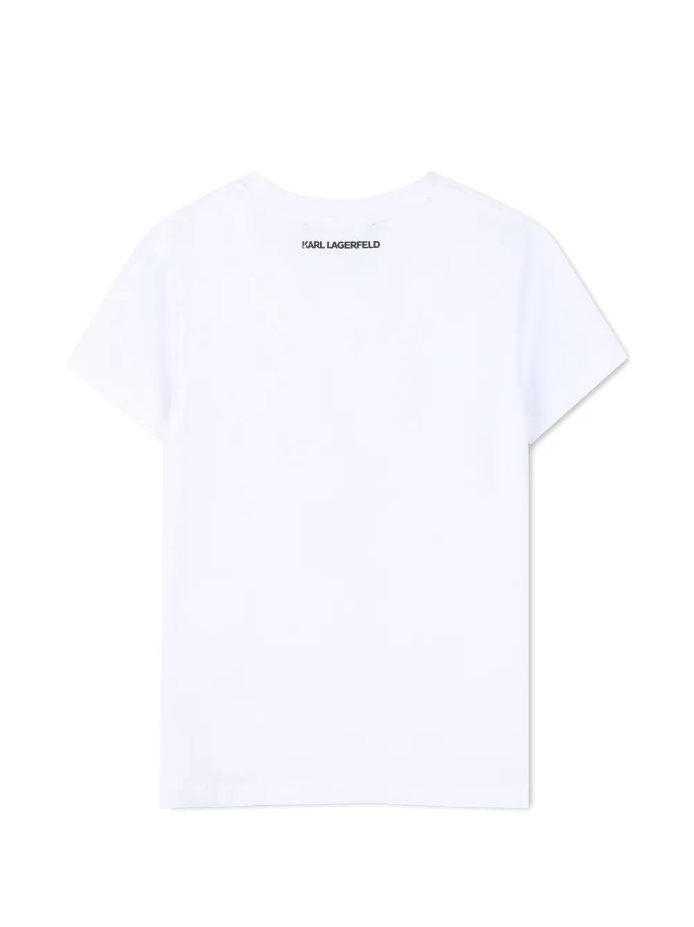 Karl Lagerfeld Kids T-shirt met logo Wit
