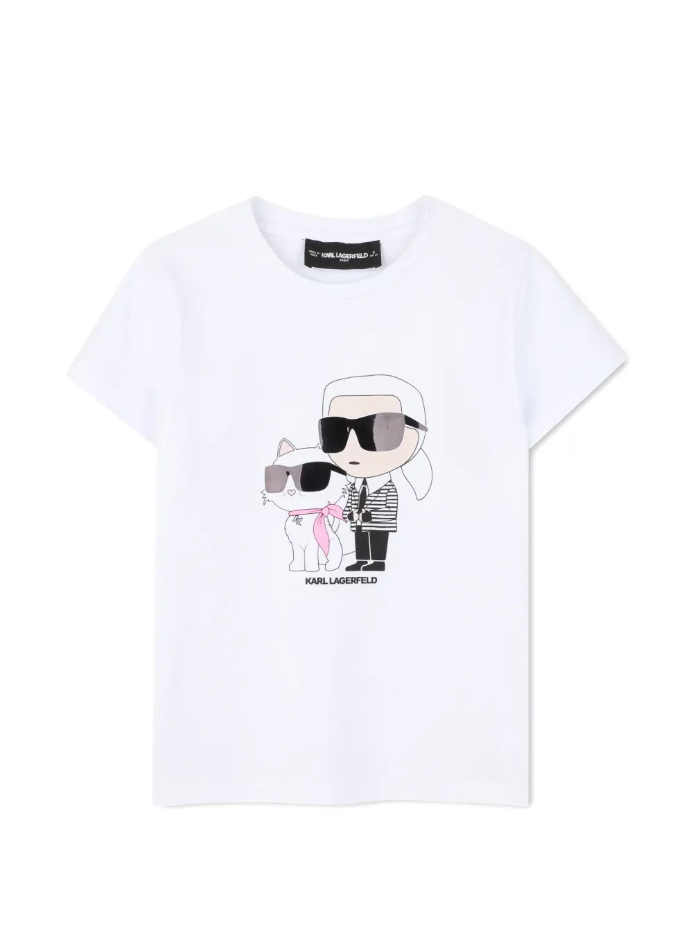 Karl Lagerfeld Kids logo-detail T-shirt - Bianco