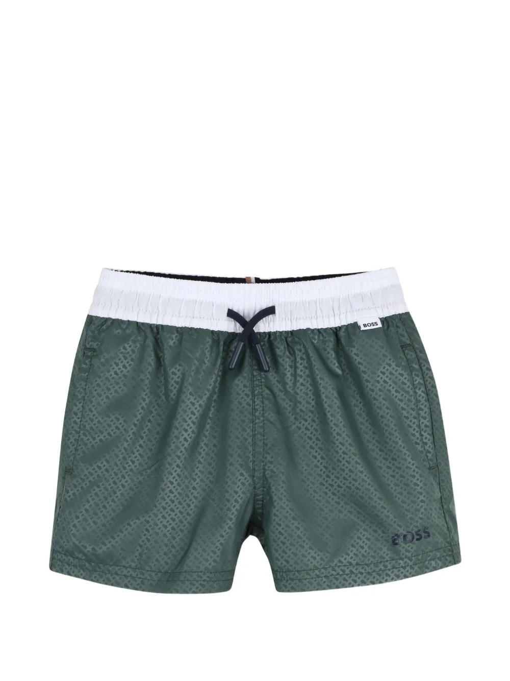 BOSS Kidswear Costume da bagno con coulisse - Verde