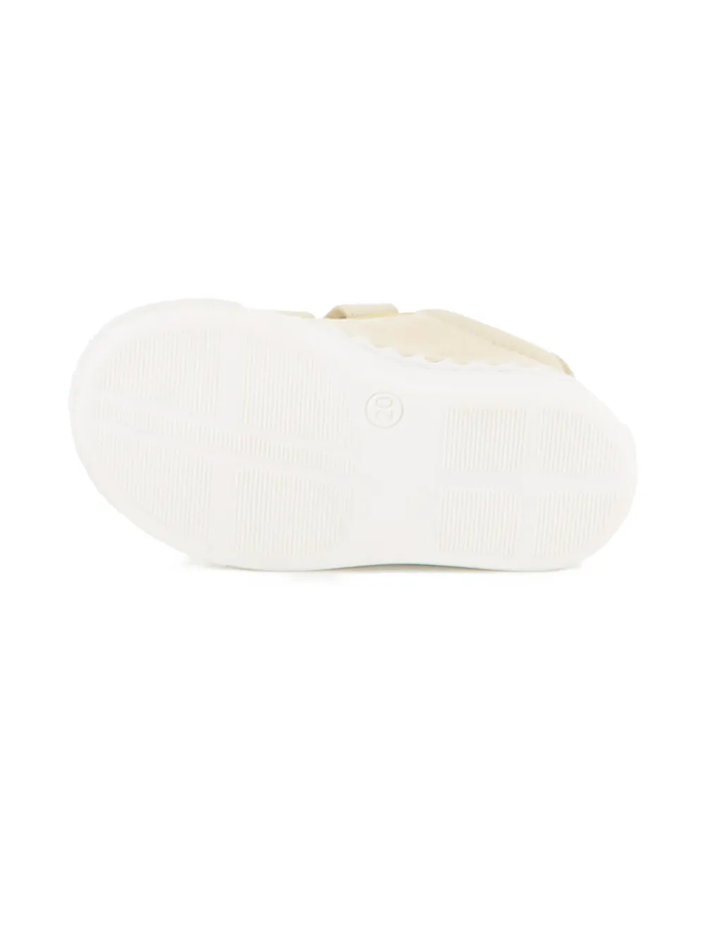 Chloé Kids Sneakers met gewelfde bandjes Beige