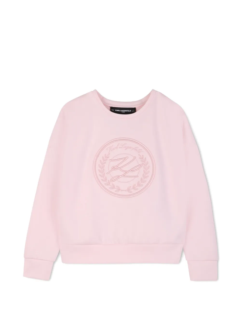 Karl Lagerfeld Kids logo-embroidered sweatshirt - Pink