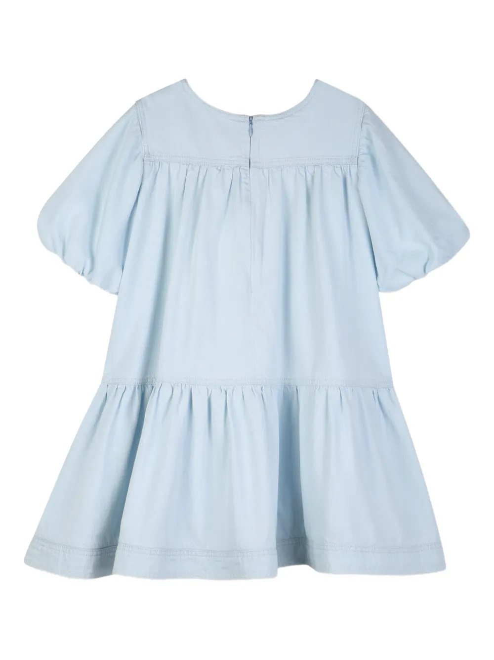 Chloé Kids Jurk met ruches afwerking Blauw