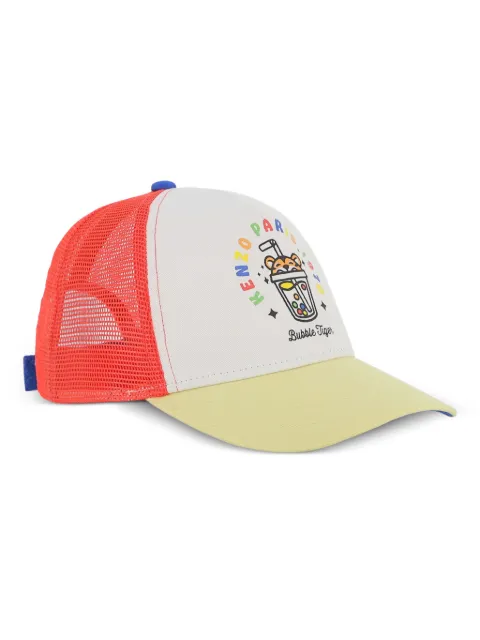 Kenzo Kids Bubble Tiger mesh cap